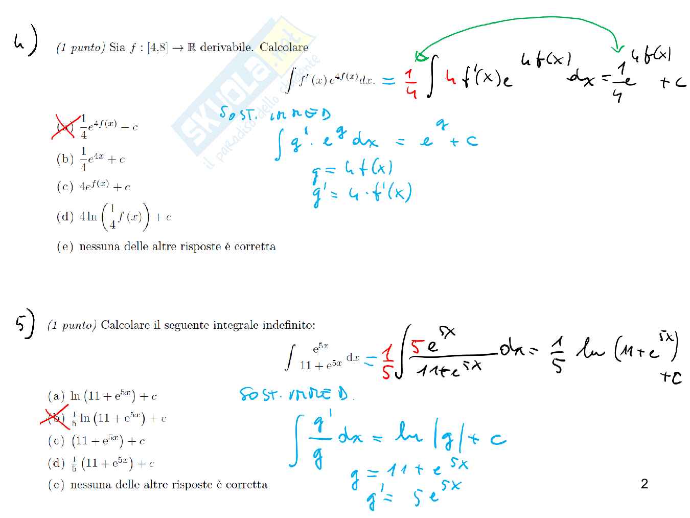 Esercizi Matematica generale Pag. 2