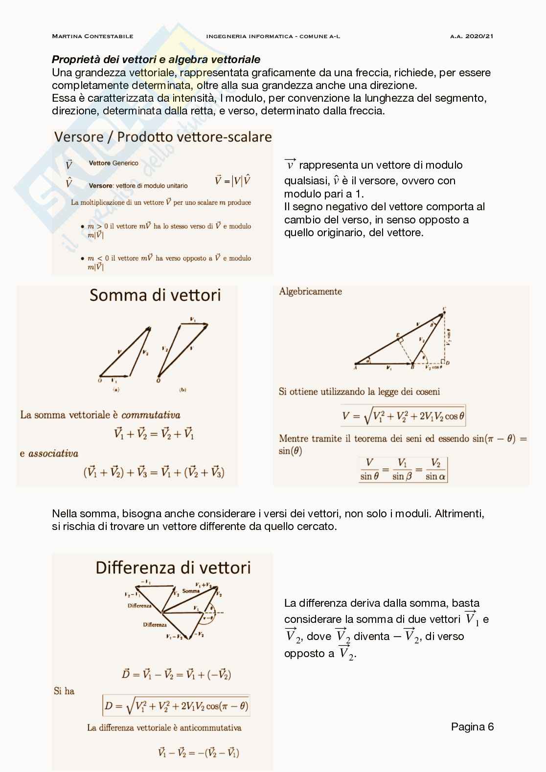 Fisica sperimentale 1 Pag. 6