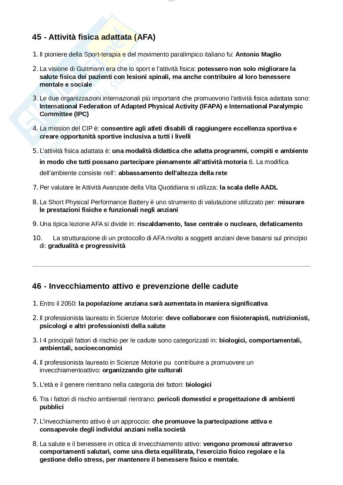 Paniere Teorie, metodologie e didattiche dell'educazione motoria Pag. 26