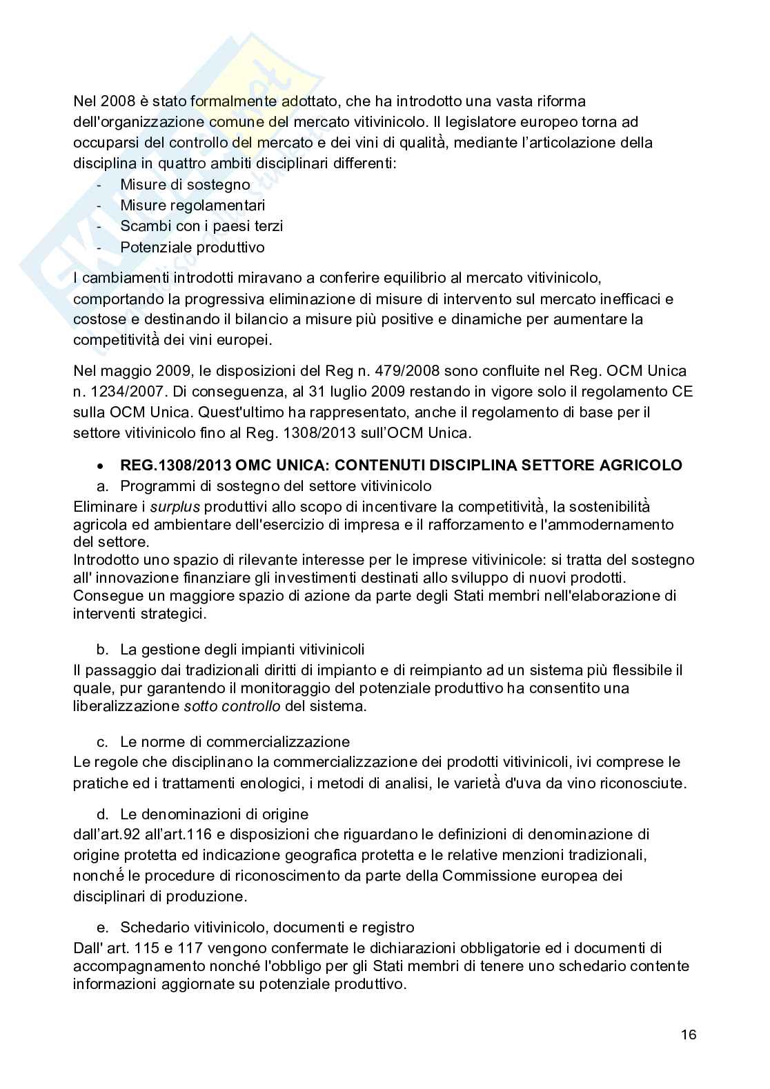 Schemi dell'esame di Diritto vitivinicolo  Pag. 16