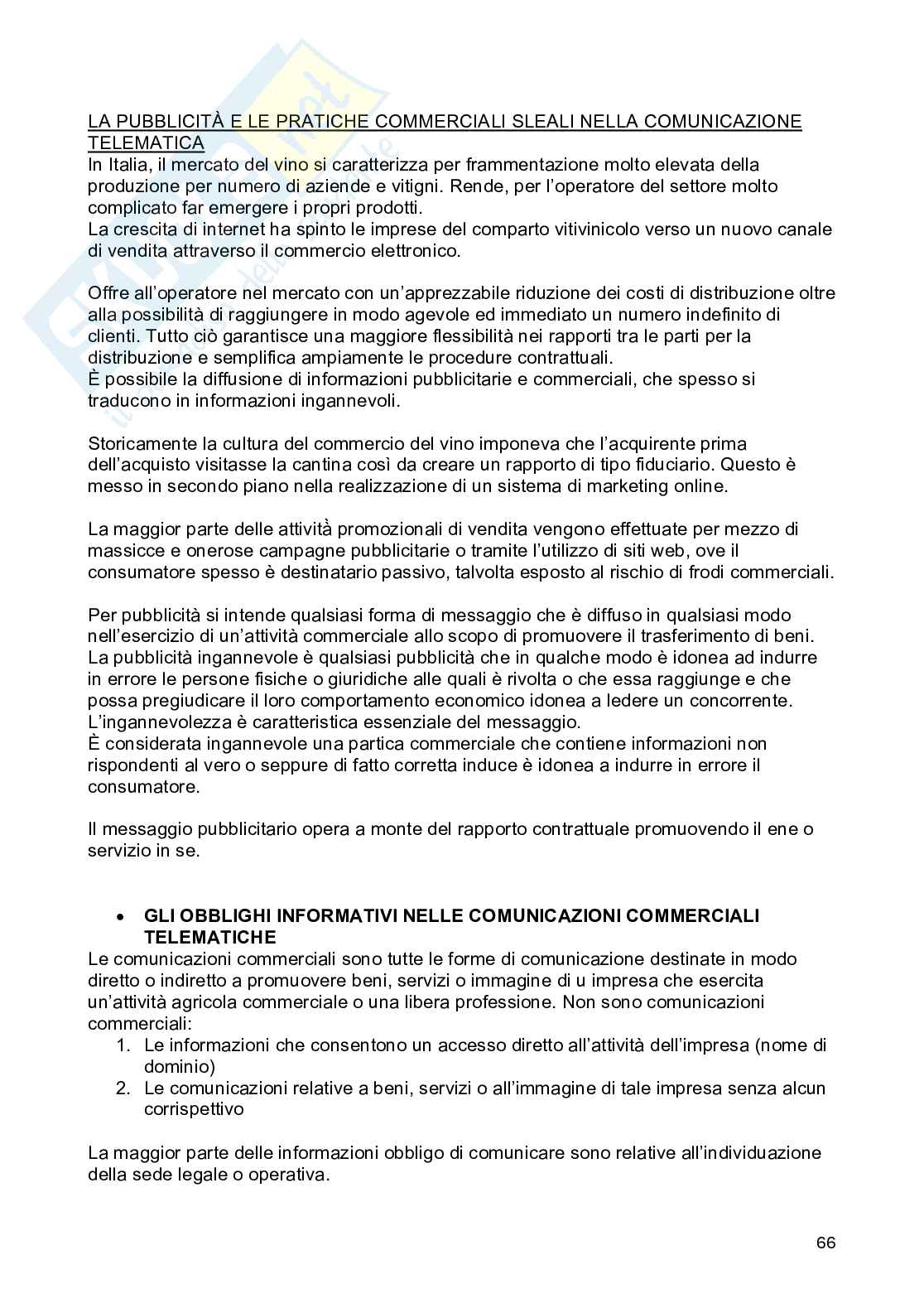 Schemi dell'esame di Diritto vitivinicolo  Pag. 66
