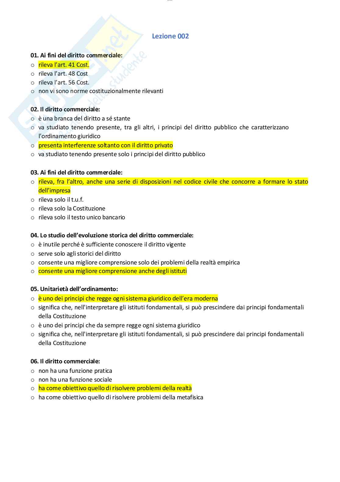 Diritto commerciale Pag. 2