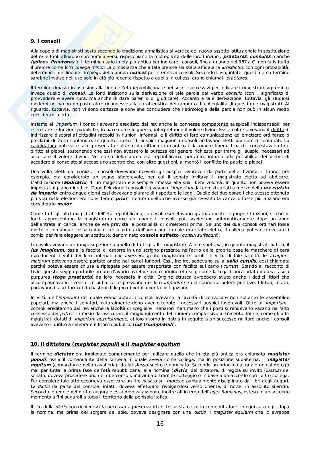 Riassunto esame Diritto romano, Prof. Buongiorno Pierangelo, libro consigliato Percorsi di storia del diritto romano, Buongiorno, Varvaro Pag. 16