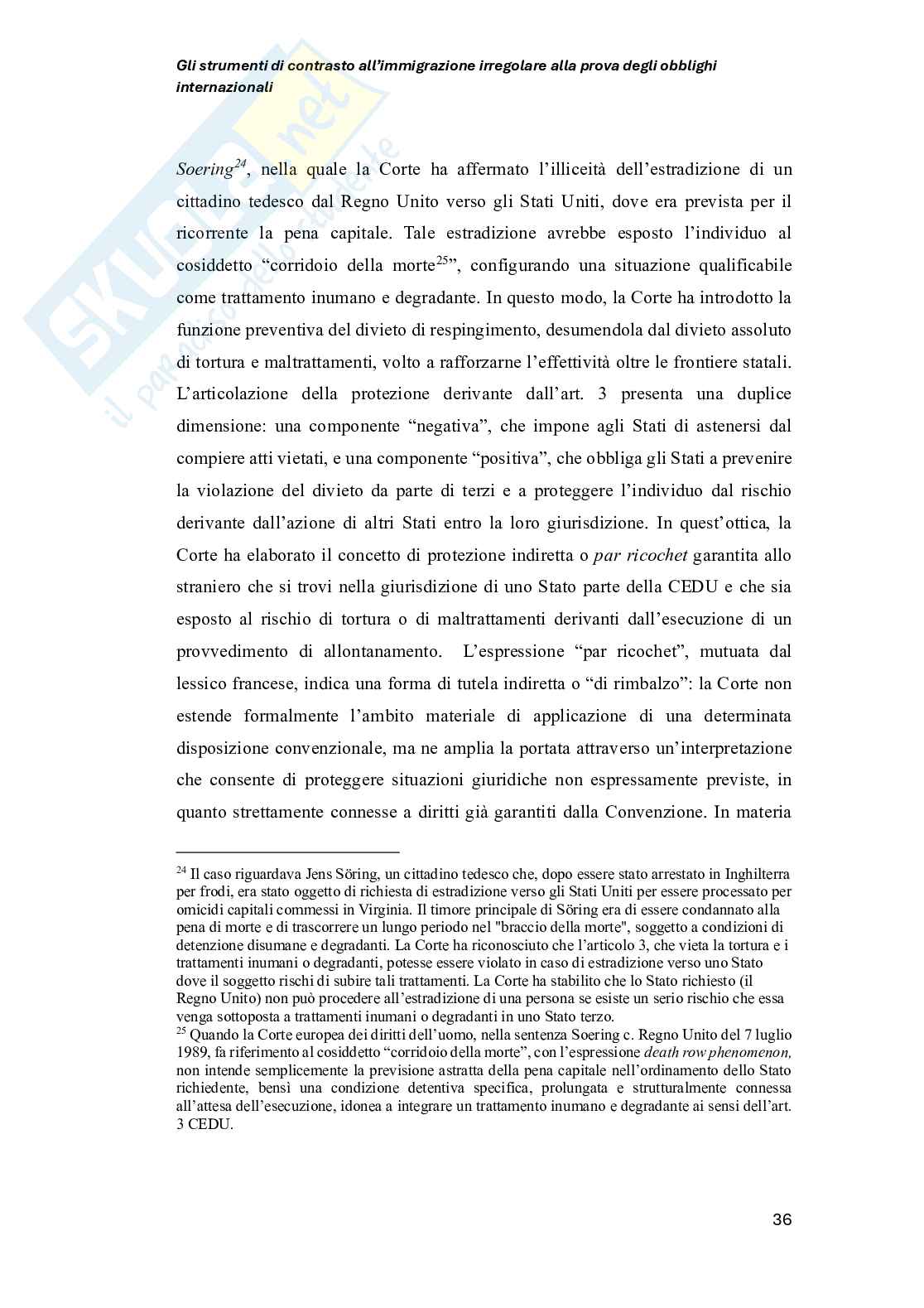 Strumenti di contrasto all’immigrazione irregolare alla prova degli obblighi internazionali Pag. 36