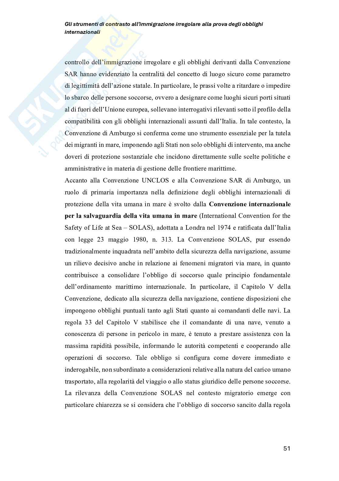 Strumenti di contrasto all’immigrazione irregolare alla prova degli obblighi internazionali Pag. 51