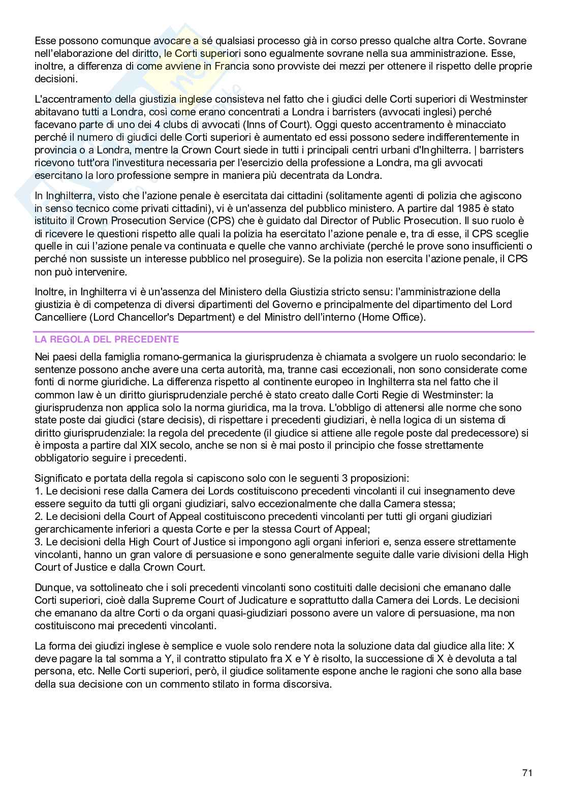 Appunti di Sistemi ed istituzioni giuridiche comparate Pag. 71