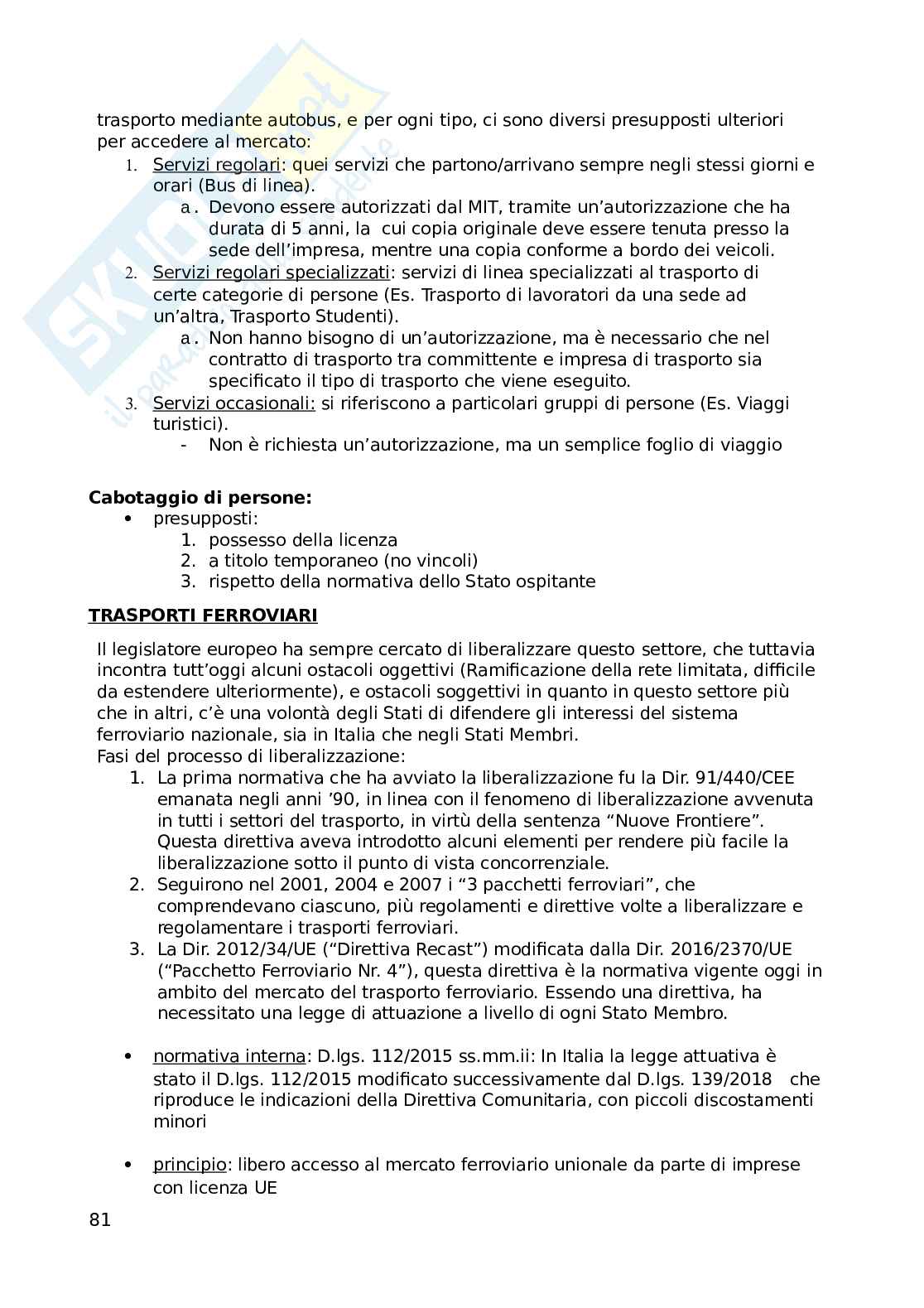 Appunti Diritto dei trasporti  Pag. 81