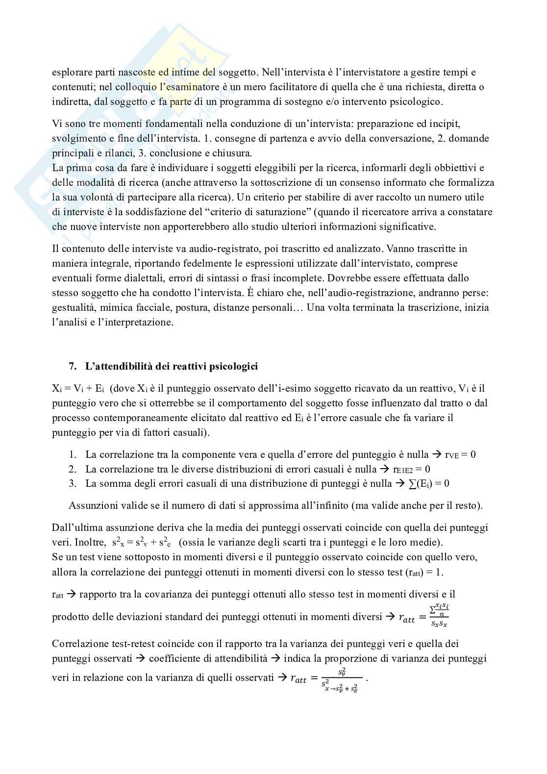 Appunti completi di Teorie e tecniche dei test Pag. 16