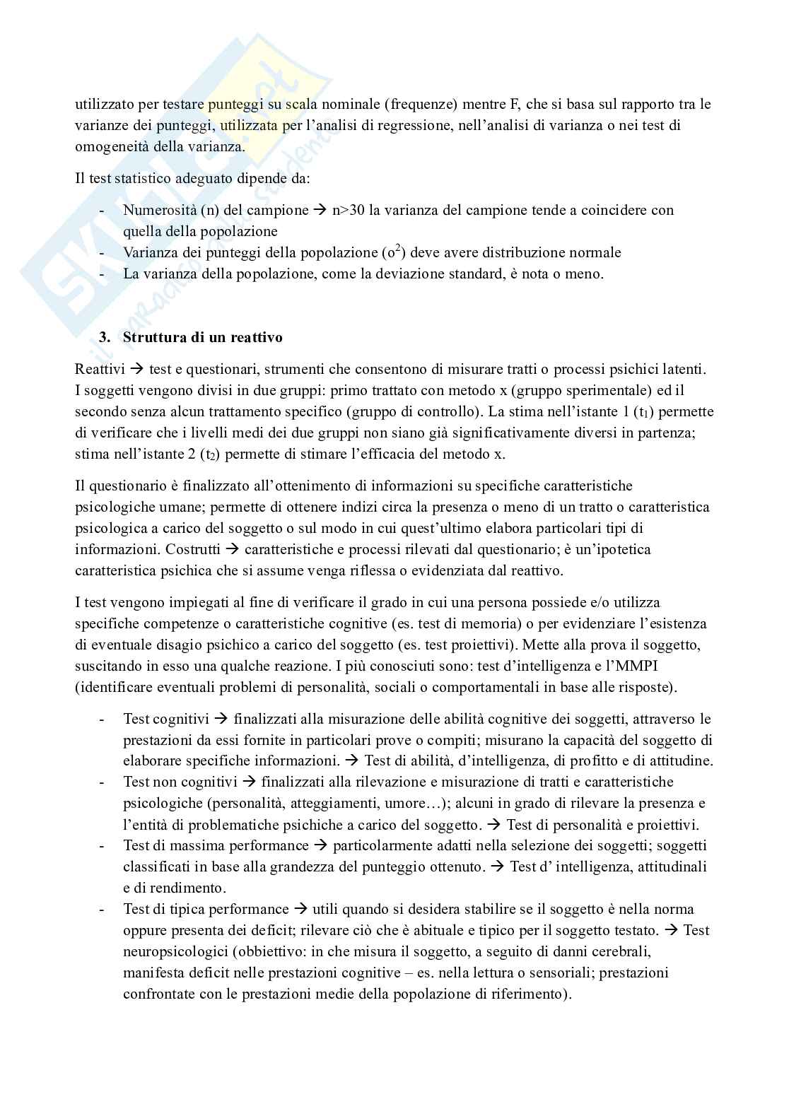 Appunti completi di Teorie e tecniche dei test Pag. 6