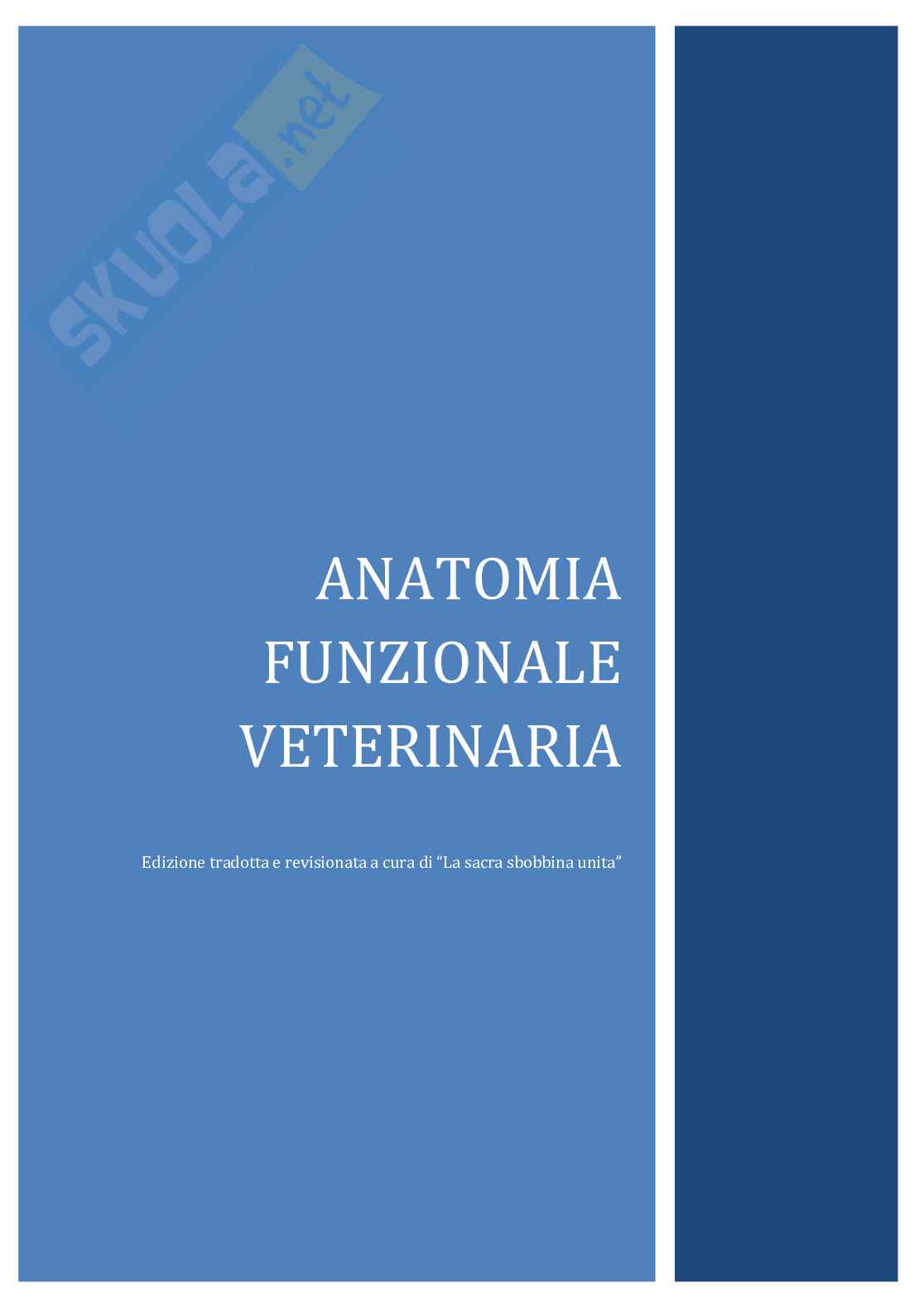 Anatomia funzionale veterinaria 2 e anatomia aviare Pag. 1