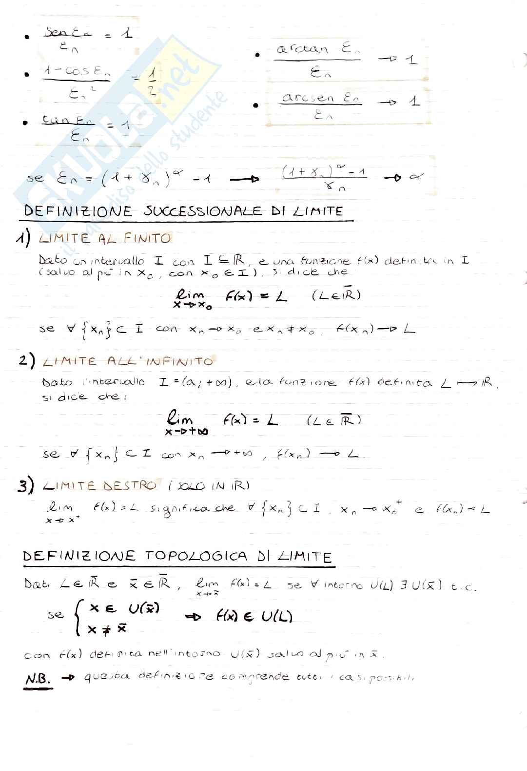 Schemi di Analisi 1 (tutto il programma) Pag. 16