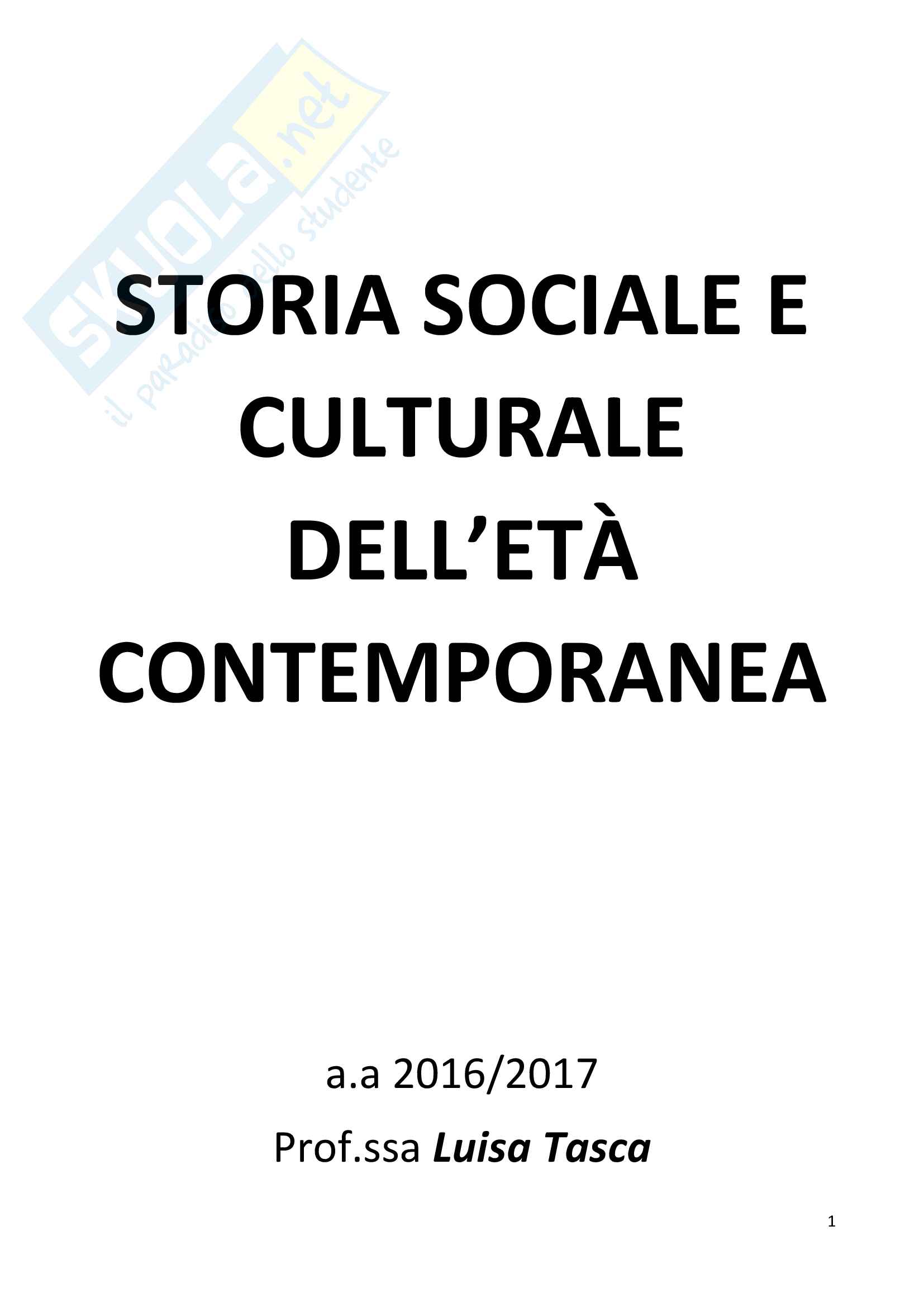 Lezioni Storia contemporanea Pag. 1