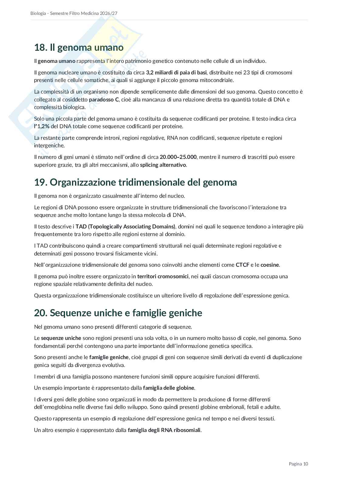 Appunti Semestre filtro Biologia 2026/27 Pag. 26
