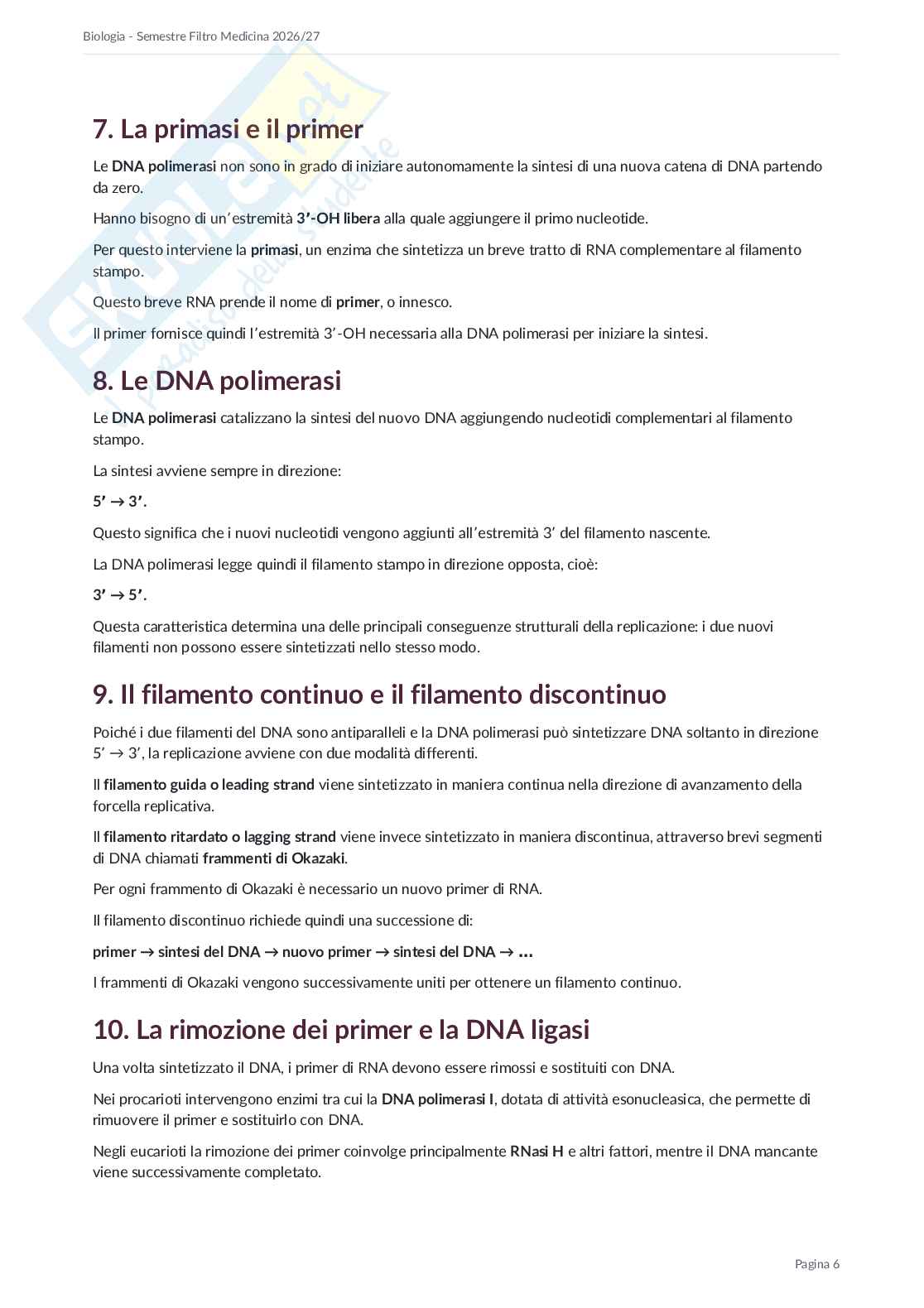 Appunti Semestre filtro Biologia 2026/27 Pag. 41