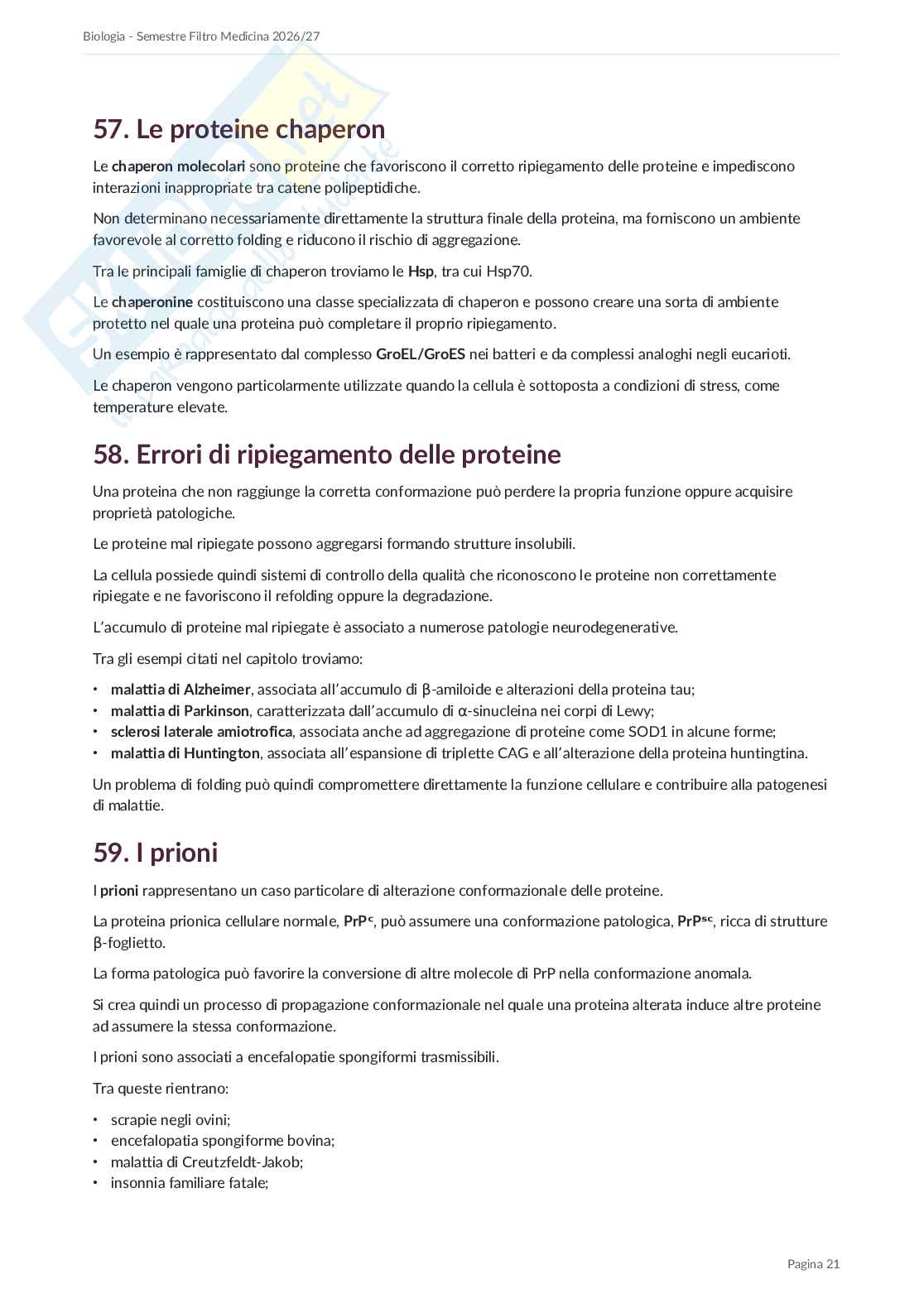 Appunti Semestre filtro Biologia 2026/27 Pag. 56