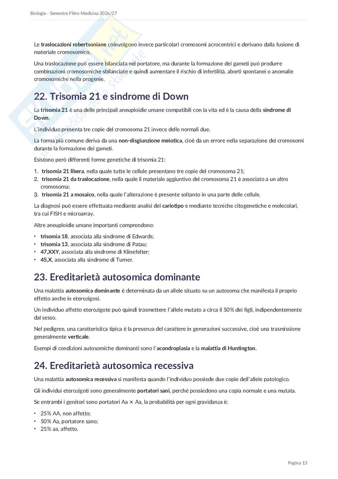 Appunti Semestre filtro Biologia 2026/27 Pag. 76