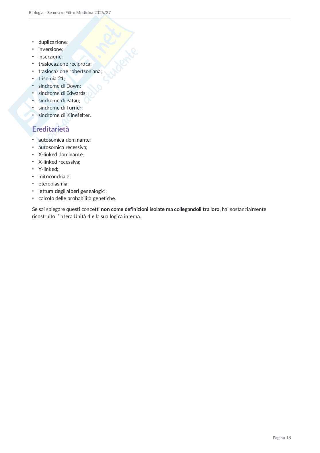 Appunti Semestre filtro Biologia 2026/27 Pag. 81