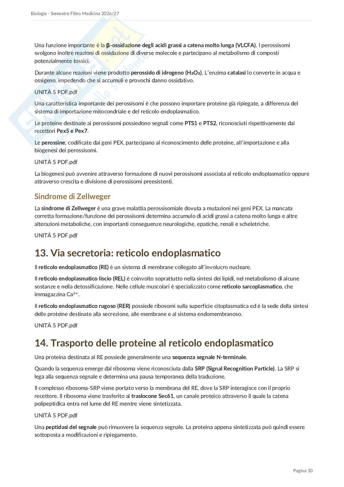 Appunti Semestre filtro Biologia 2026/27 Pag. 91