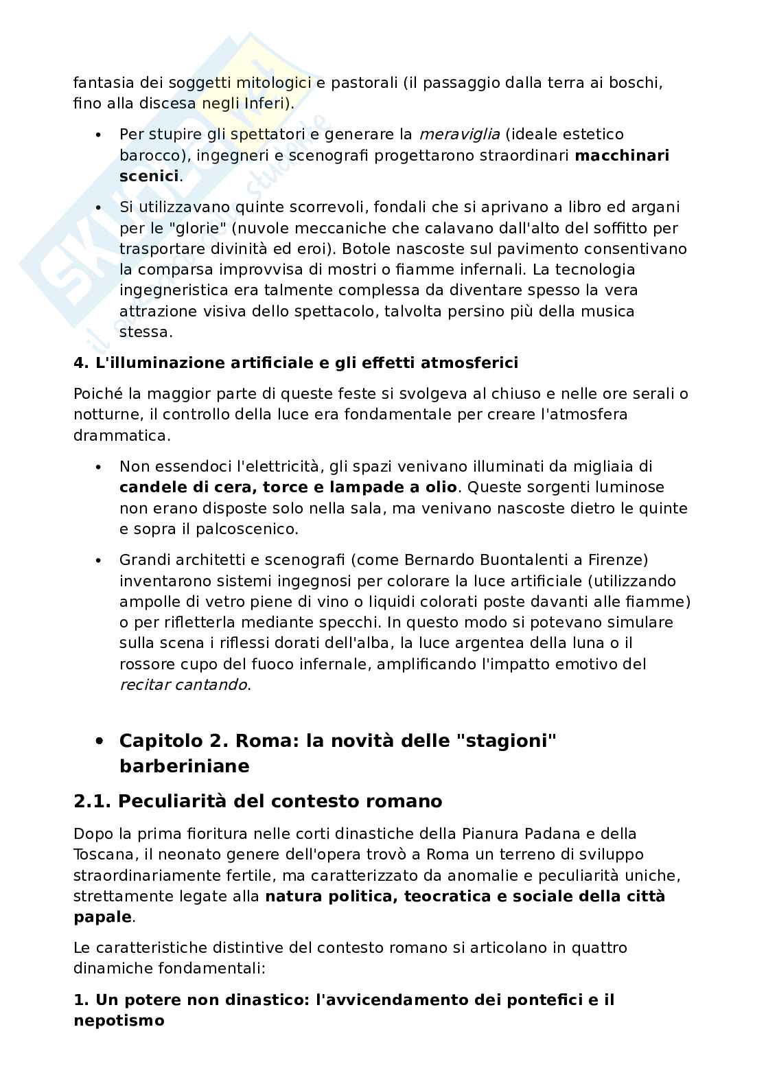 Riassunto esame Drammaturgia musicale, Prof. Fiore Angela, libro consigliato L'opera italiana. Dalle origini alle riforme del secolo dei Lumi , Staffieri Pag. 11