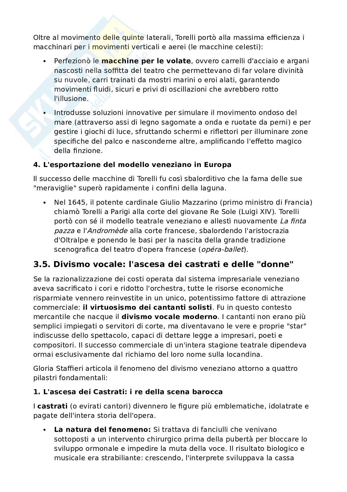 Riassunto esame Drammaturgia musicale, Prof. Fiore Angela, libro consigliato L'opera italiana. Dalle origini alle riforme del secolo dei Lumi , Staffieri Pag. 26