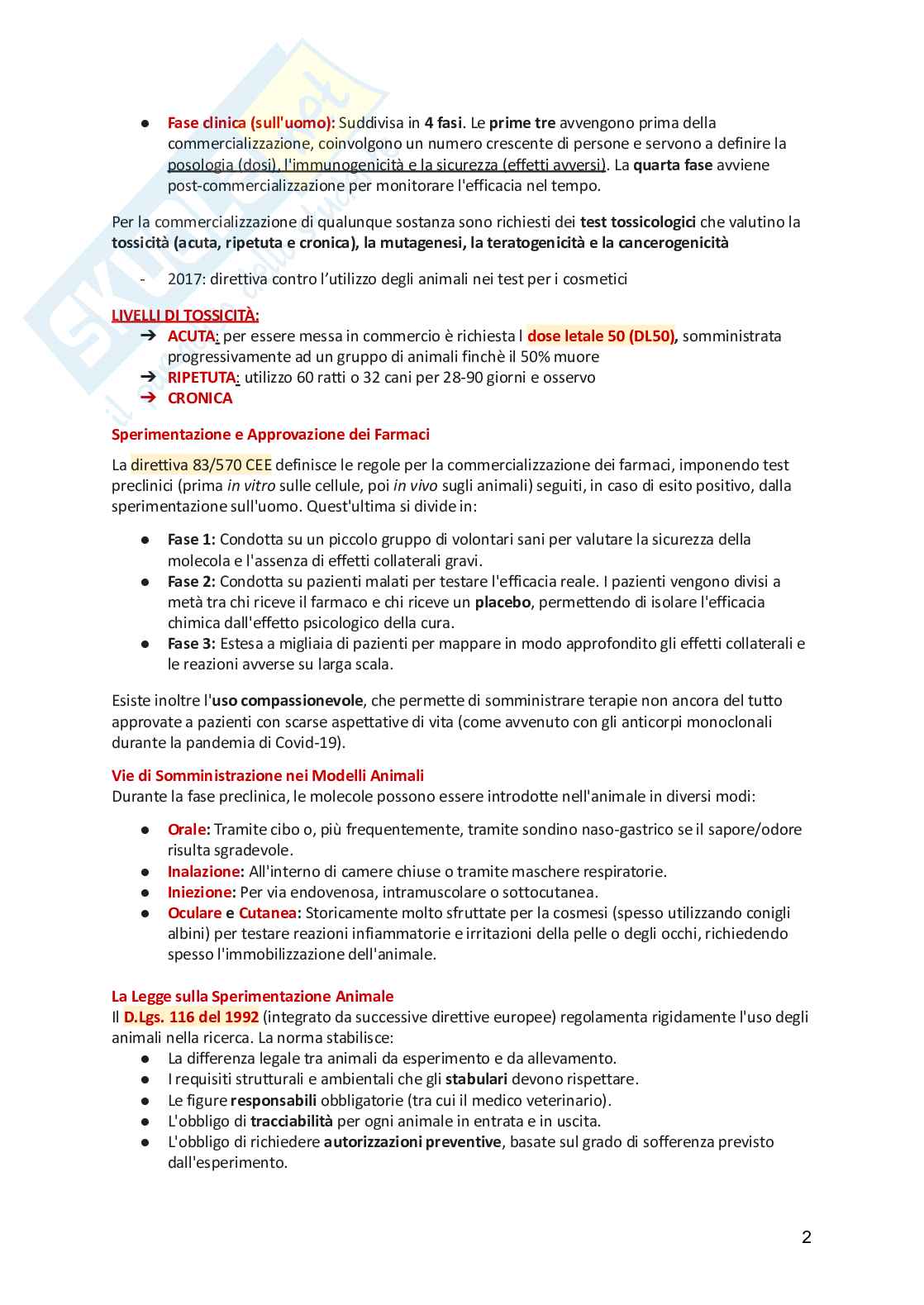 Anatomia animale  Pag. 2