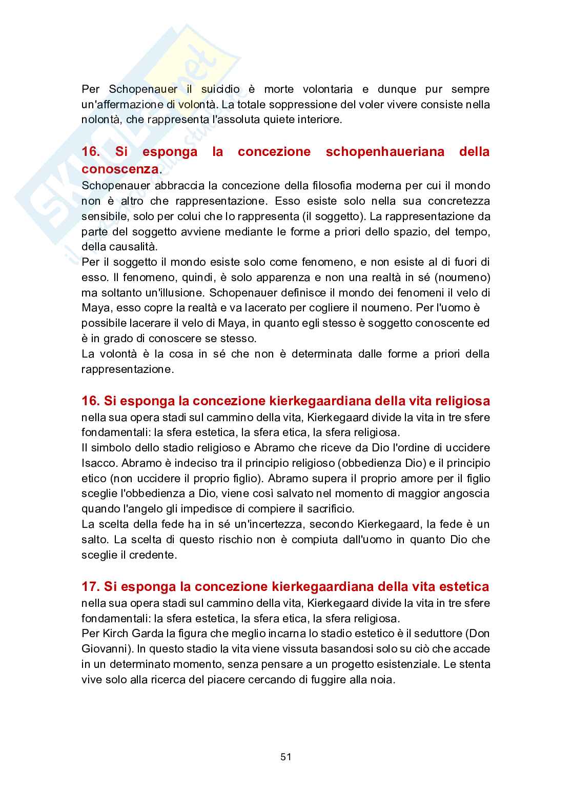 Paniere in ordine A-Z Storia della filosofia - Risposte multiple e aperte (2026) Pag. 51