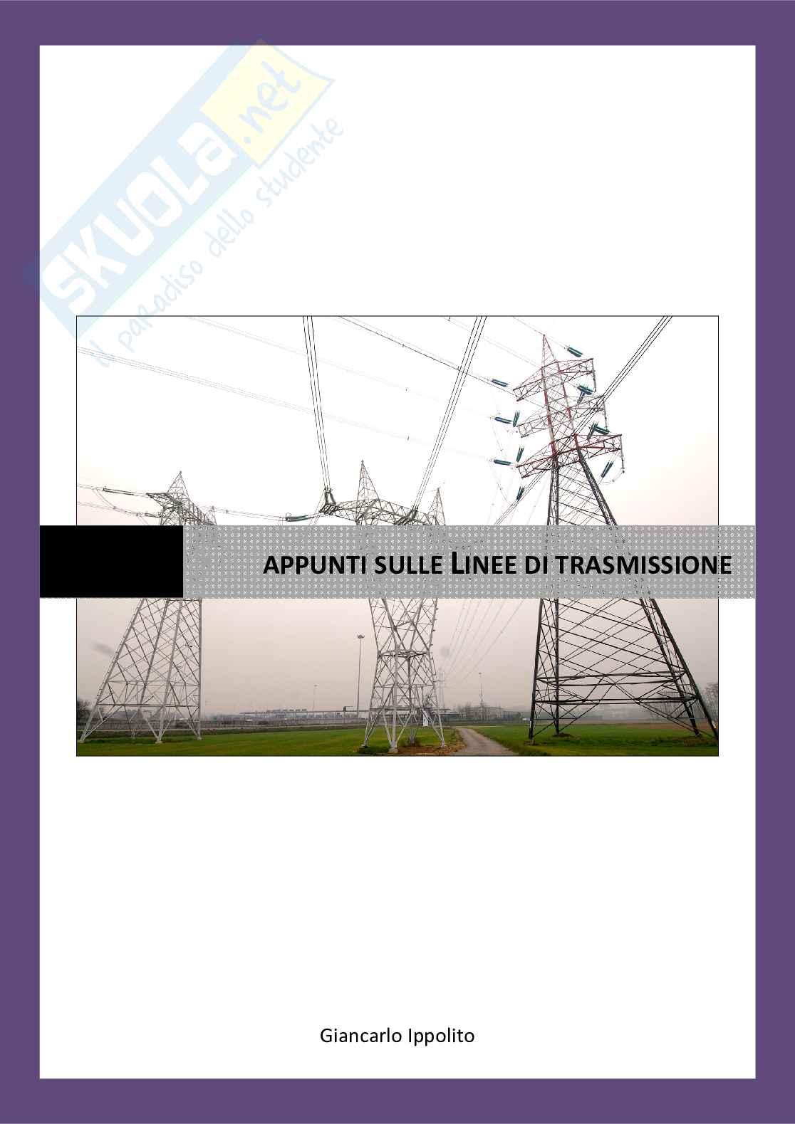 Appunti sulle linee di trasmissione Pag. 1
