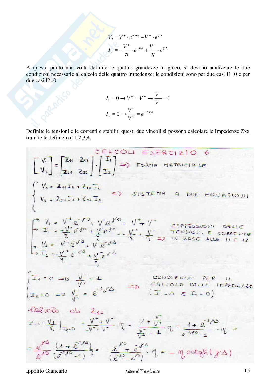 Appunti sulle linee di trasmissione Pag. 16