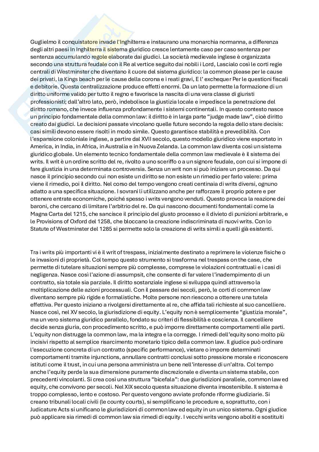 Diritto privato comparato  Pag. 6