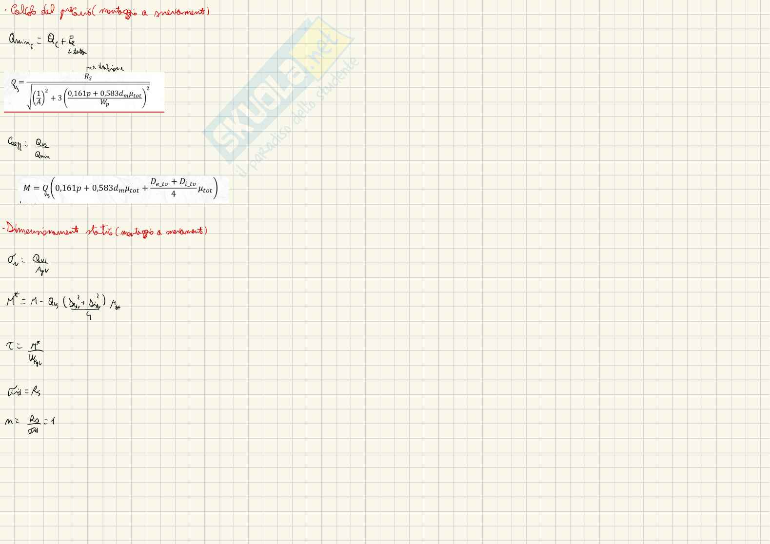 Formulario Progettazione strutturale del motore - seconda parte Pag. 11