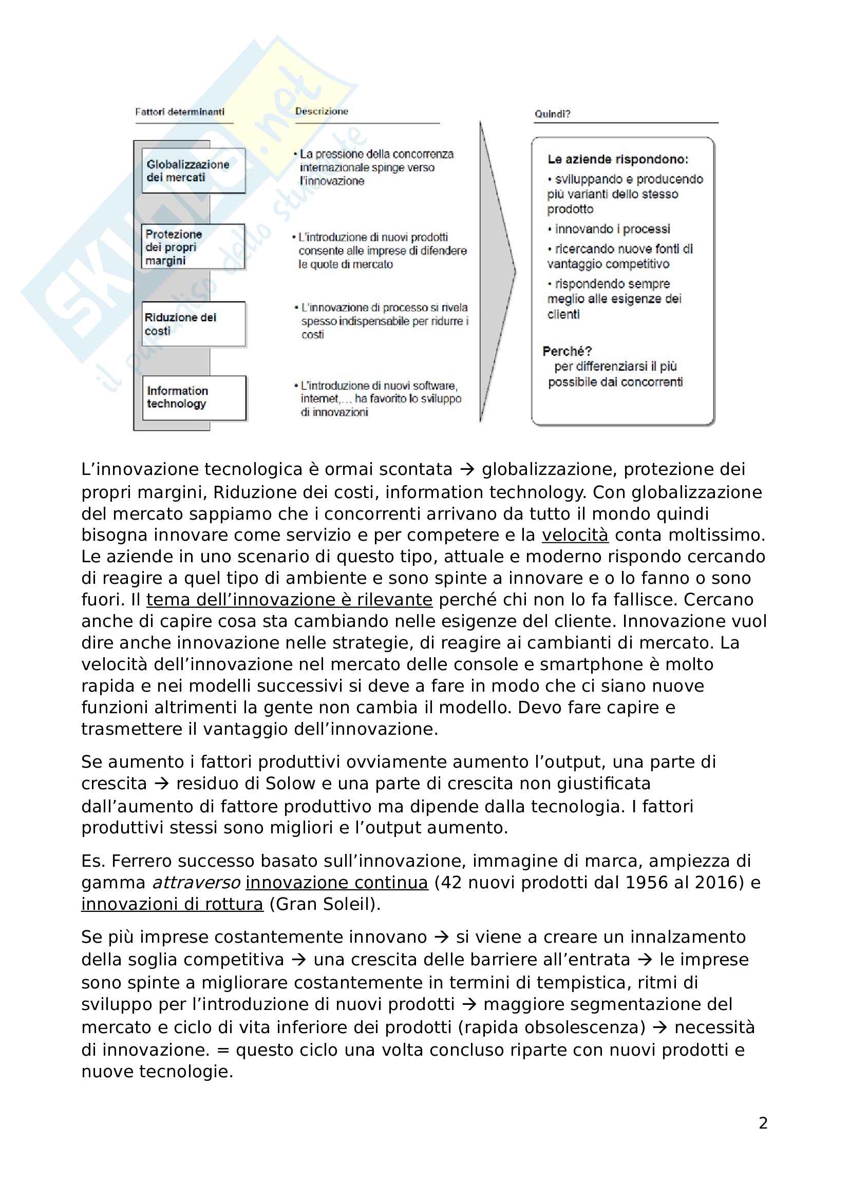 Economia e gestione dell innovazione Pag. 2