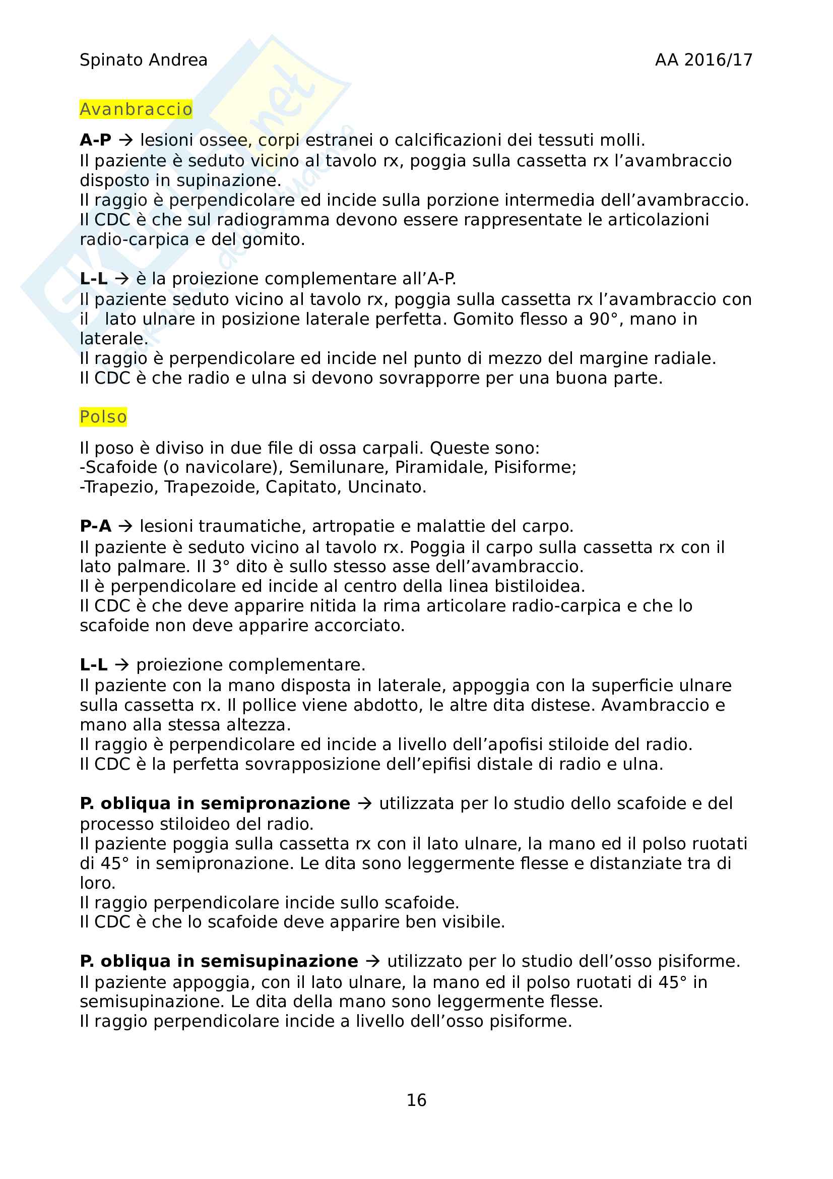 Tecniche radiografiche Pag. 16