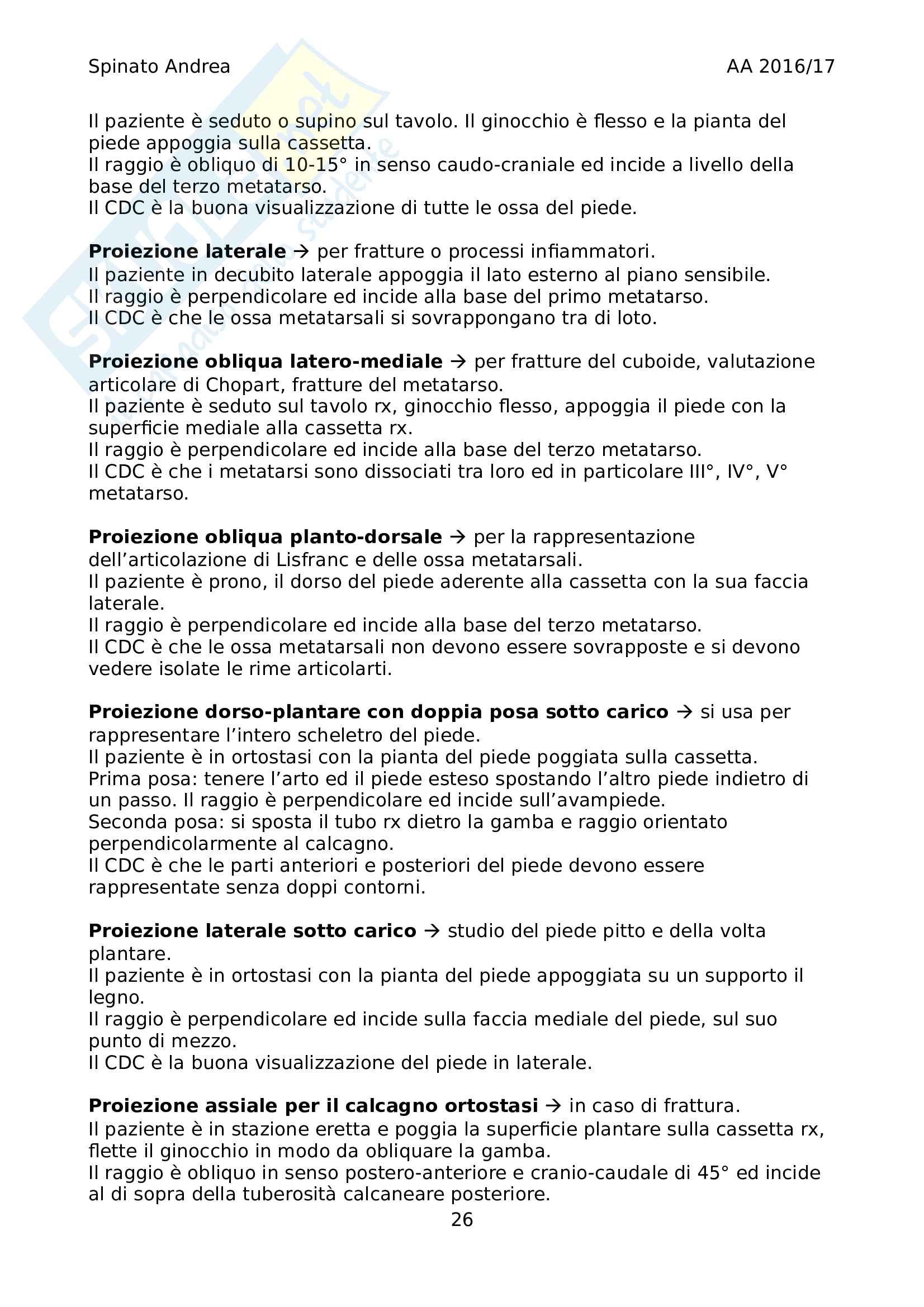 Tecniche radiografiche Pag. 26
