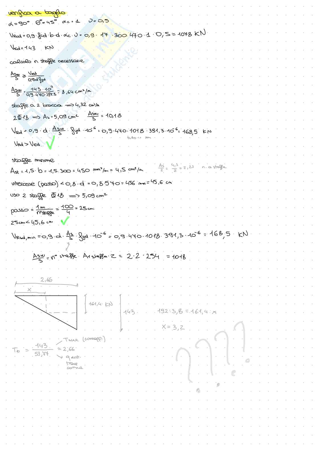 Prove d'esame Tecnica delle costruzioni - parte 2 Pag. 56
