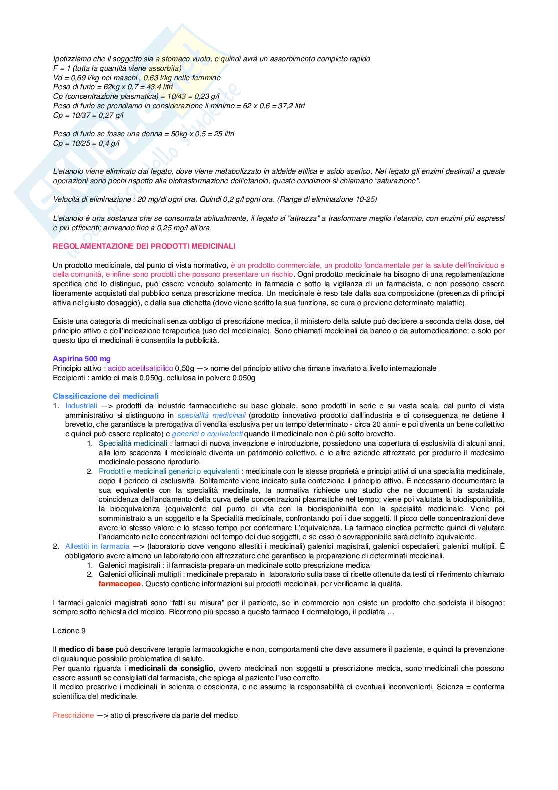 Farmacologia e medicina di laboratorio Pag. 6