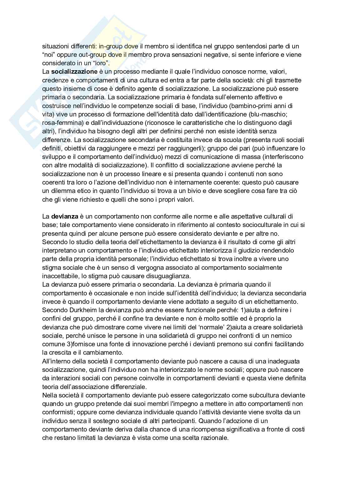 Riassunto esame Sociologia , Prof. Girardi Davide, libro consigliato Sociologia generale: teorie, metodo e concetti, Croteau, Hoynes Pag. 6
