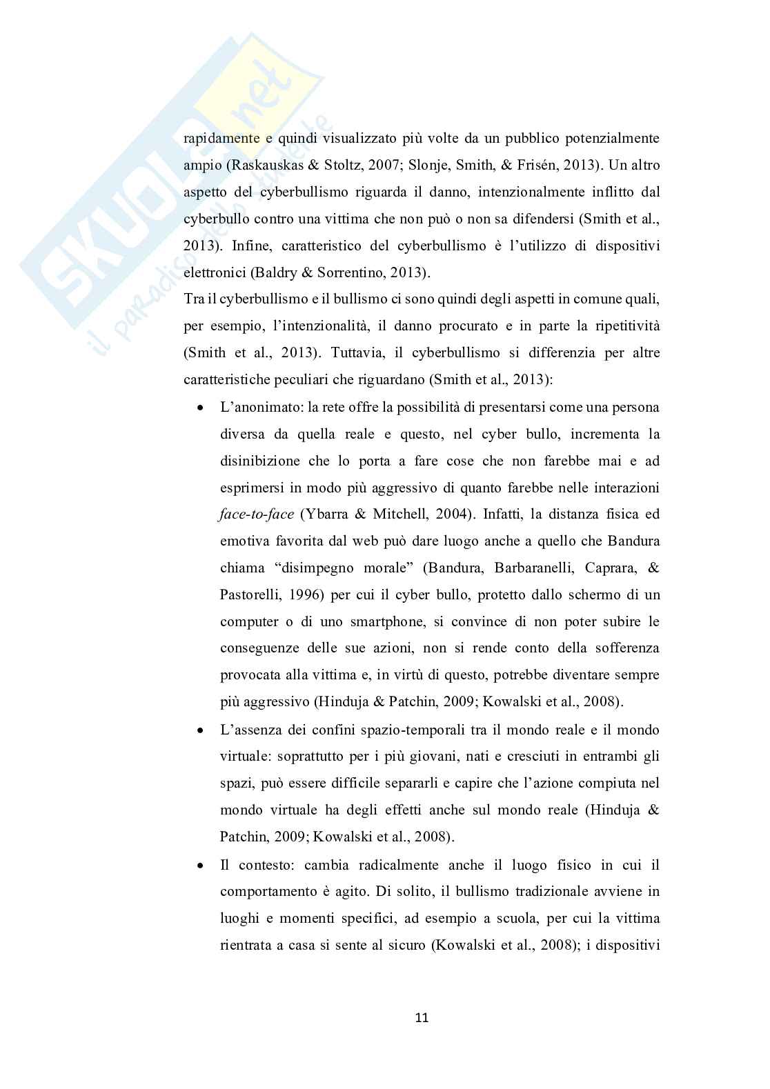 Adolescenti e Internet: uno studio sulla diffusione e sui fatto rischio associati al coinvolgimento nel fenomeno del sexting  Pag. 11