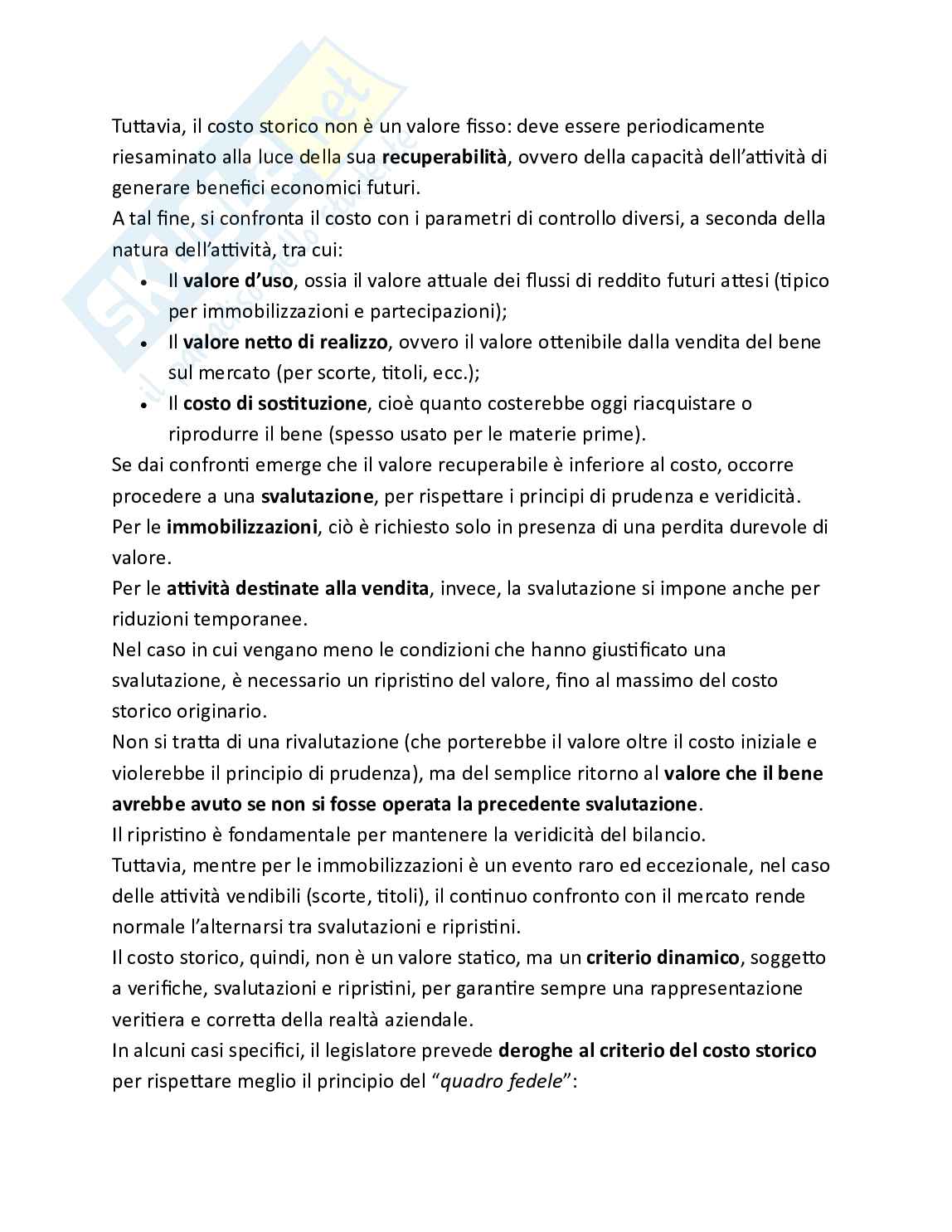 Bilancio e analisi economico-finanziaria - Teoria, parte 1 - Le norme e i principi che regolano il bilancio Pag. 46