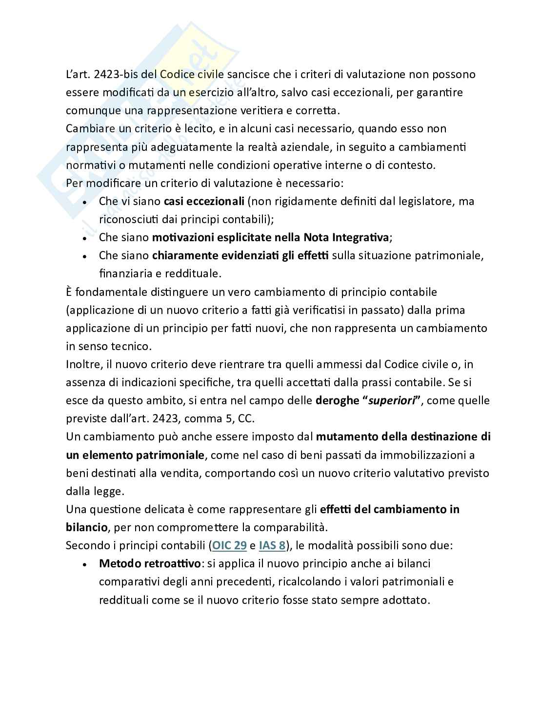 Bilancio e analisi economico-finanziaria - Teoria, parte 1 - Le norme e i principi che regolano il bilancio Pag. 66