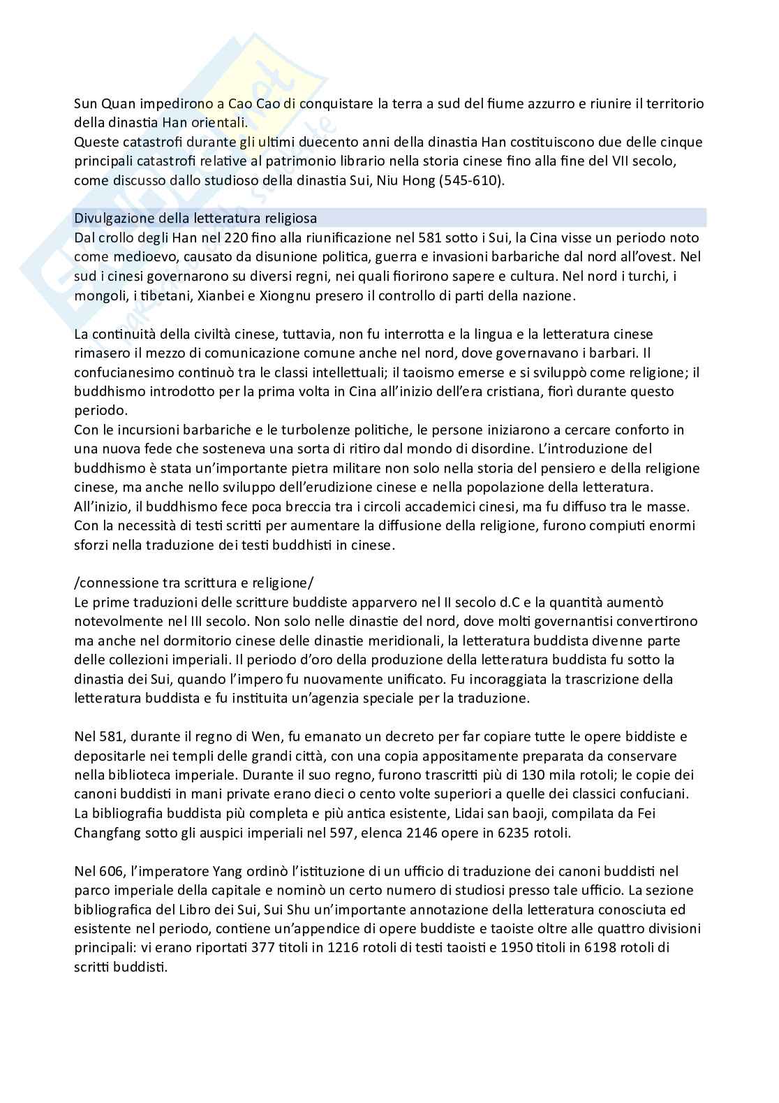 Appunti del corso di Sinologia a.a 2023/2024 Pag. 11