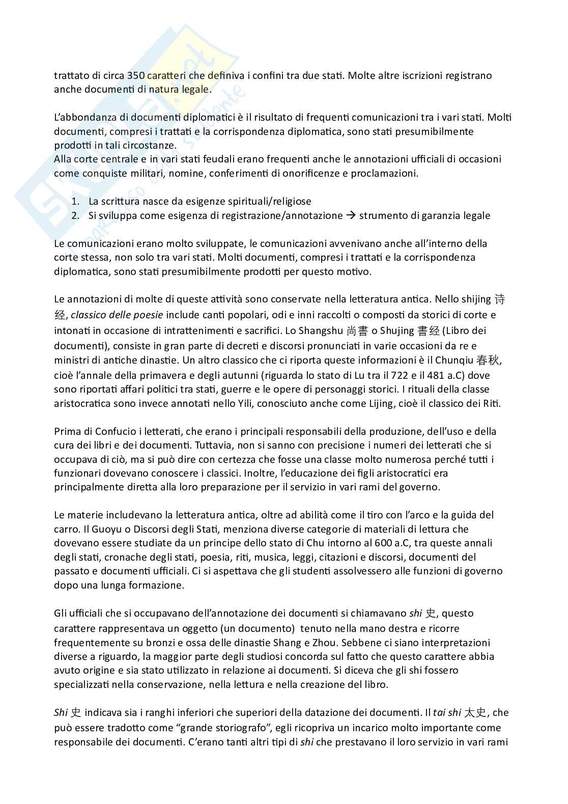 Appunti del corso di Sinologia a.a 2023/2024 Pag. 6
