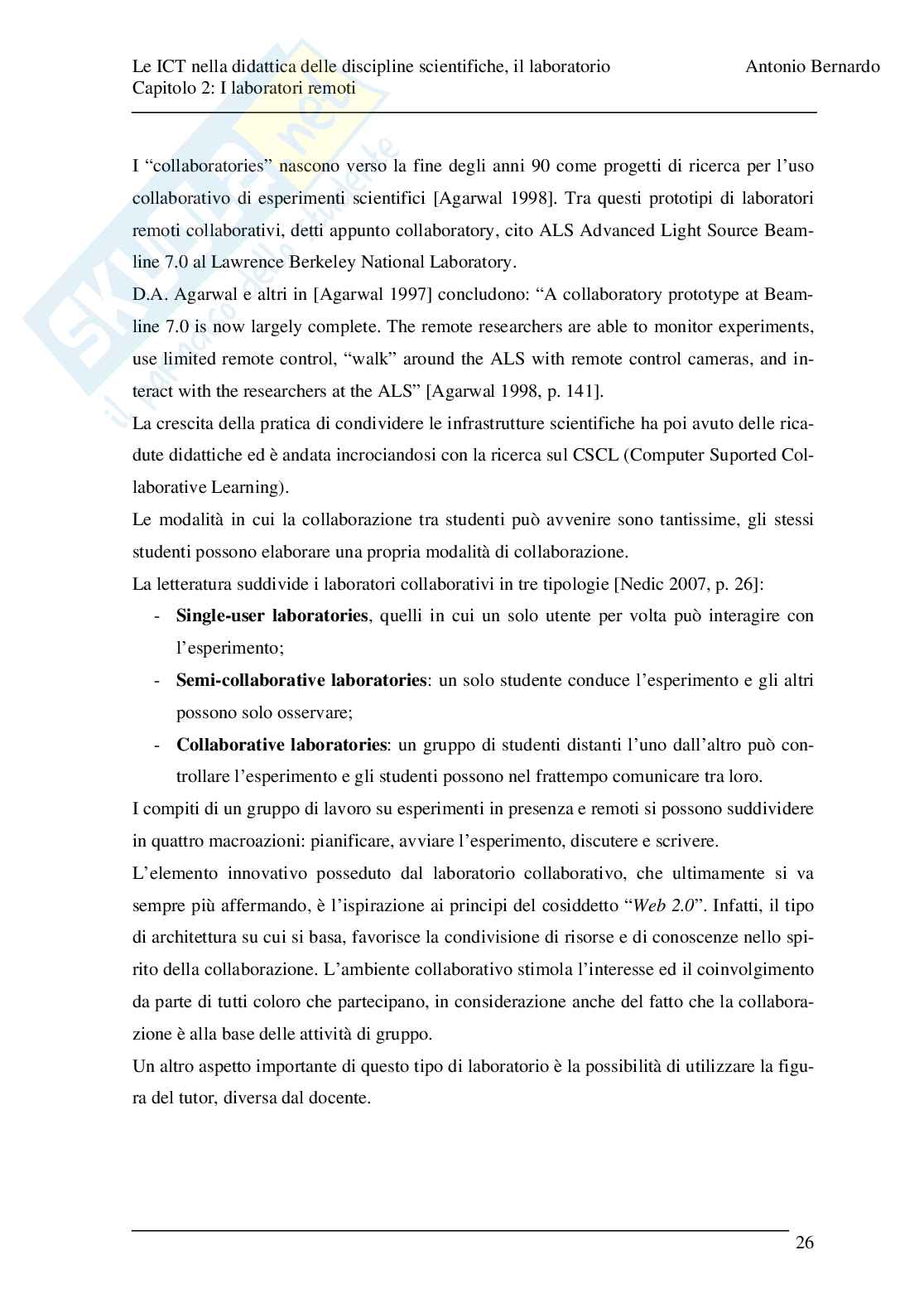 Tecnologie informatiche nella didattica delle discipline scientifiche Pag. 26
