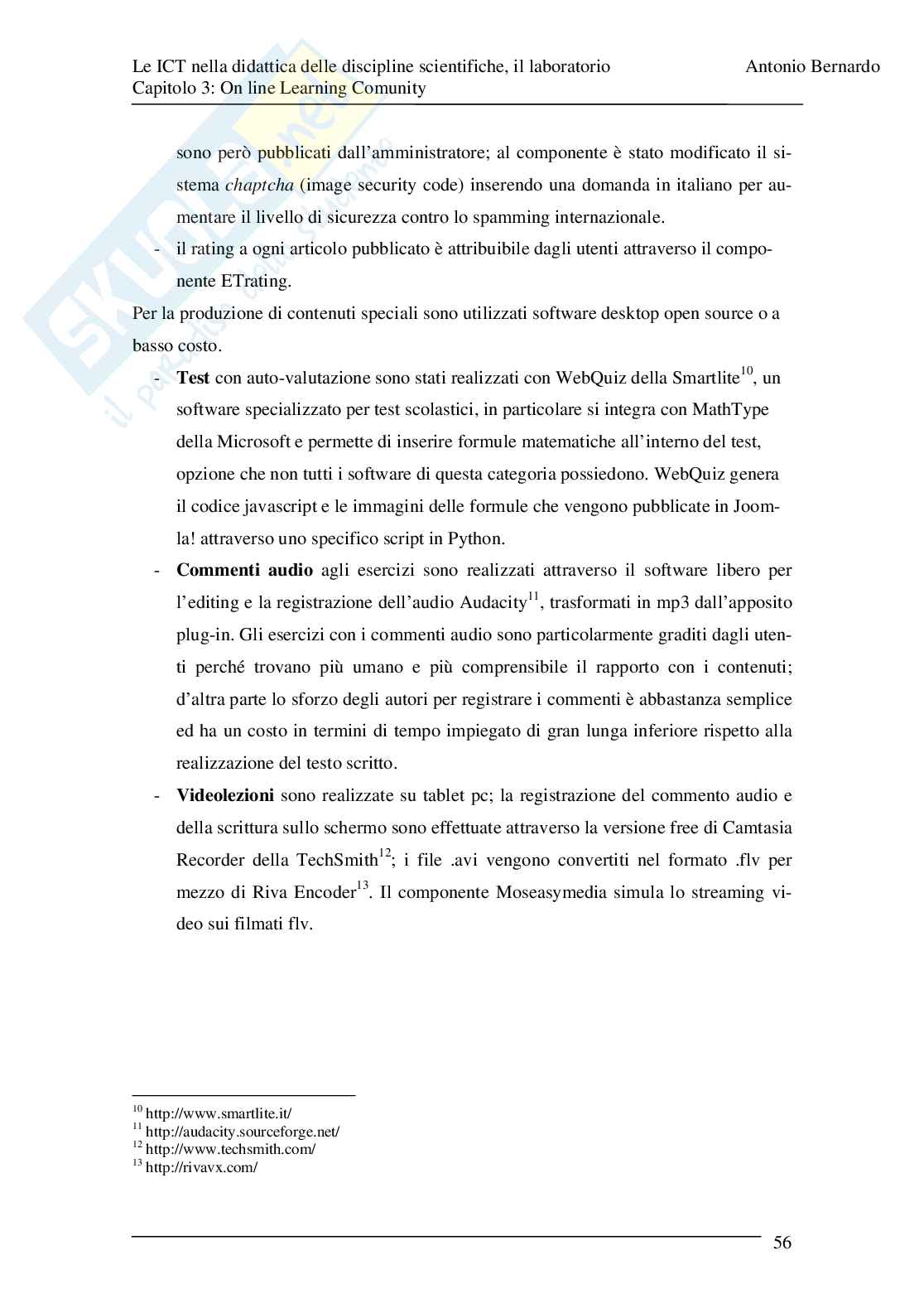 Tecnologie informatiche nella didattica delle discipline scientifiche Pag. 56