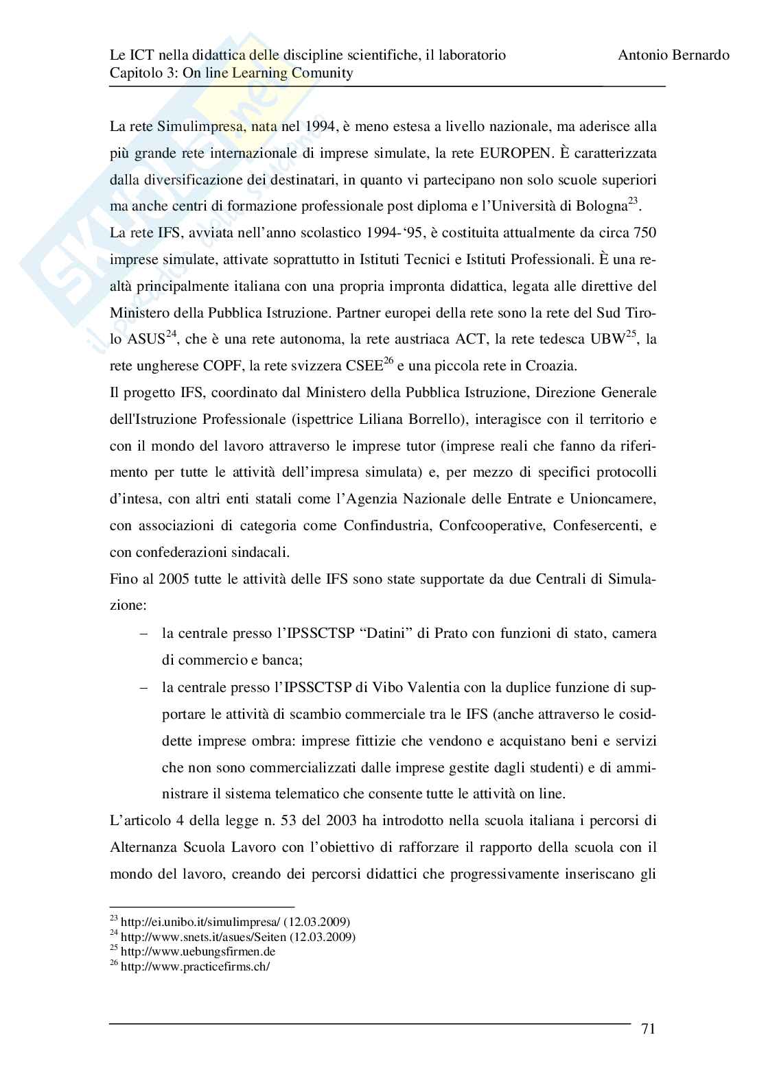 Tecnologie informatiche nella didattica delle discipline scientifiche Pag. 71