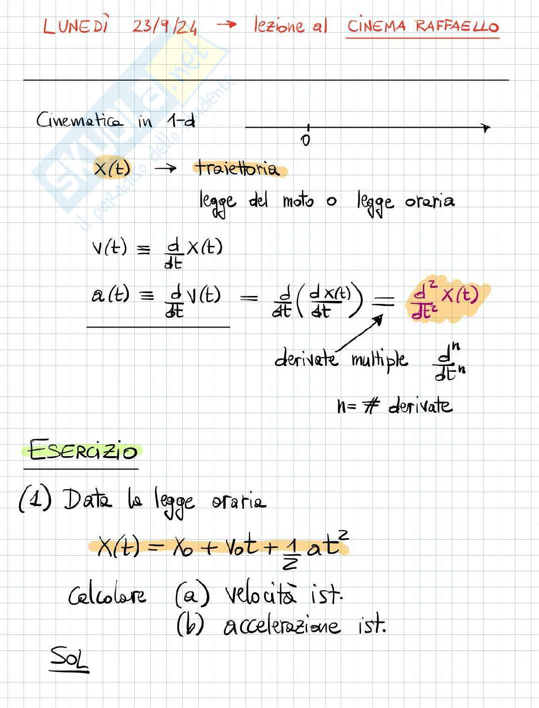Appunti Fisica generale, I semestre - prima parte Pag. 11