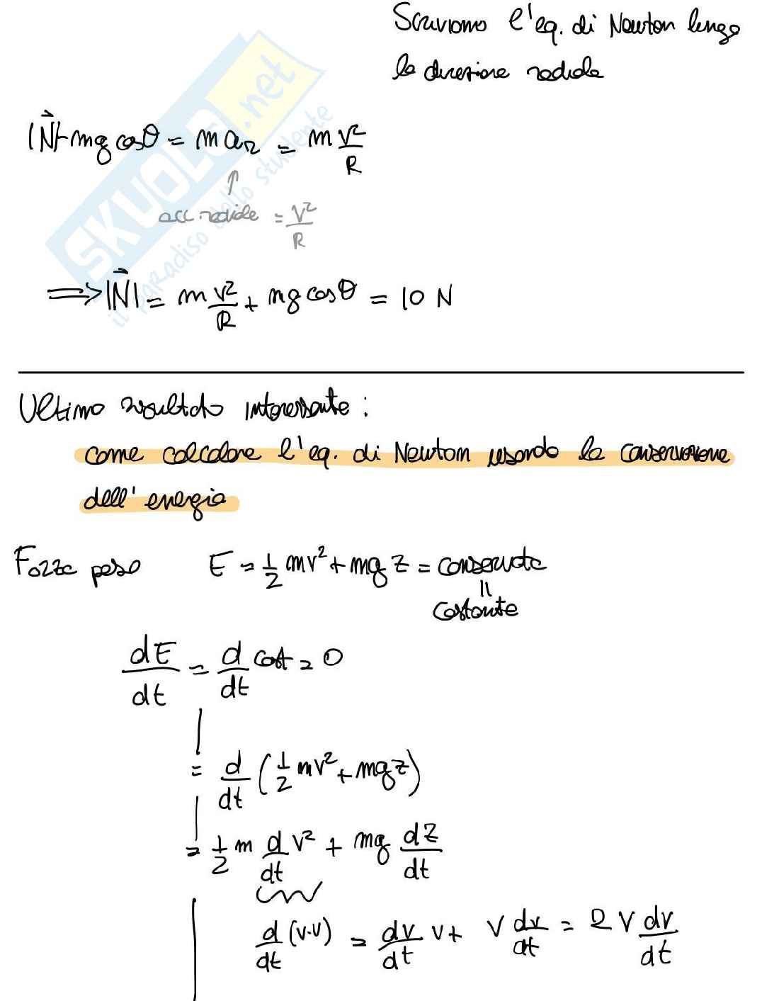 Appunti Fisica generale, I semestre - prima parte Pag. 61