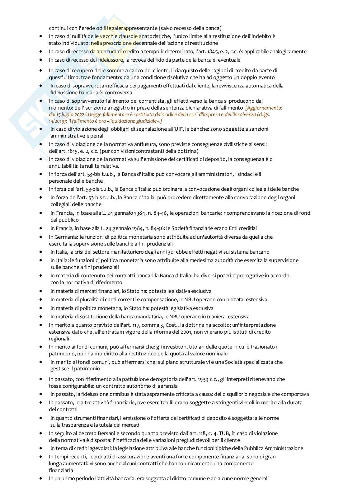 Paniere nuovo completo Diritto bancario 2026, corretto e aggiornato Pag. 11