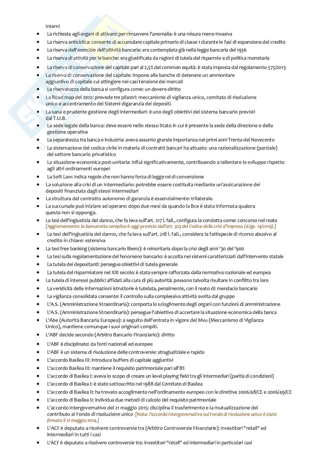 Paniere nuovo completo Diritto bancario 2026, corretto e aggiornato Pag. 16