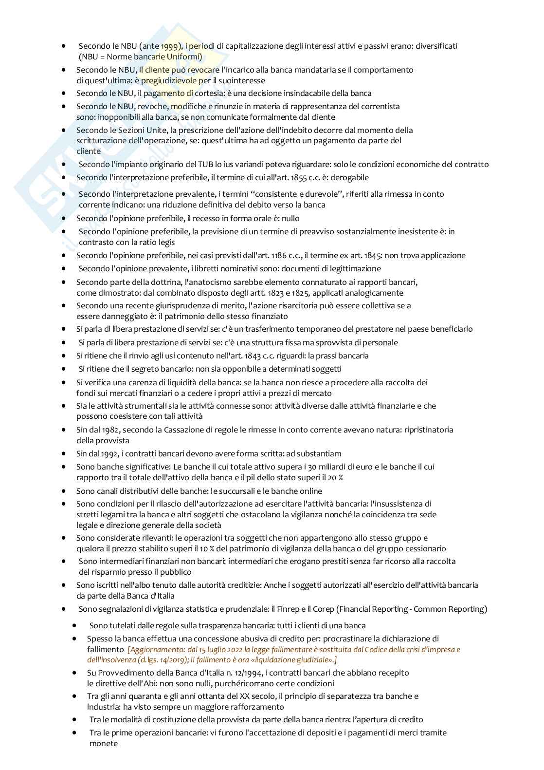 Paniere nuovo completo Diritto bancario 2026, corretto e aggiornato Pag. 26