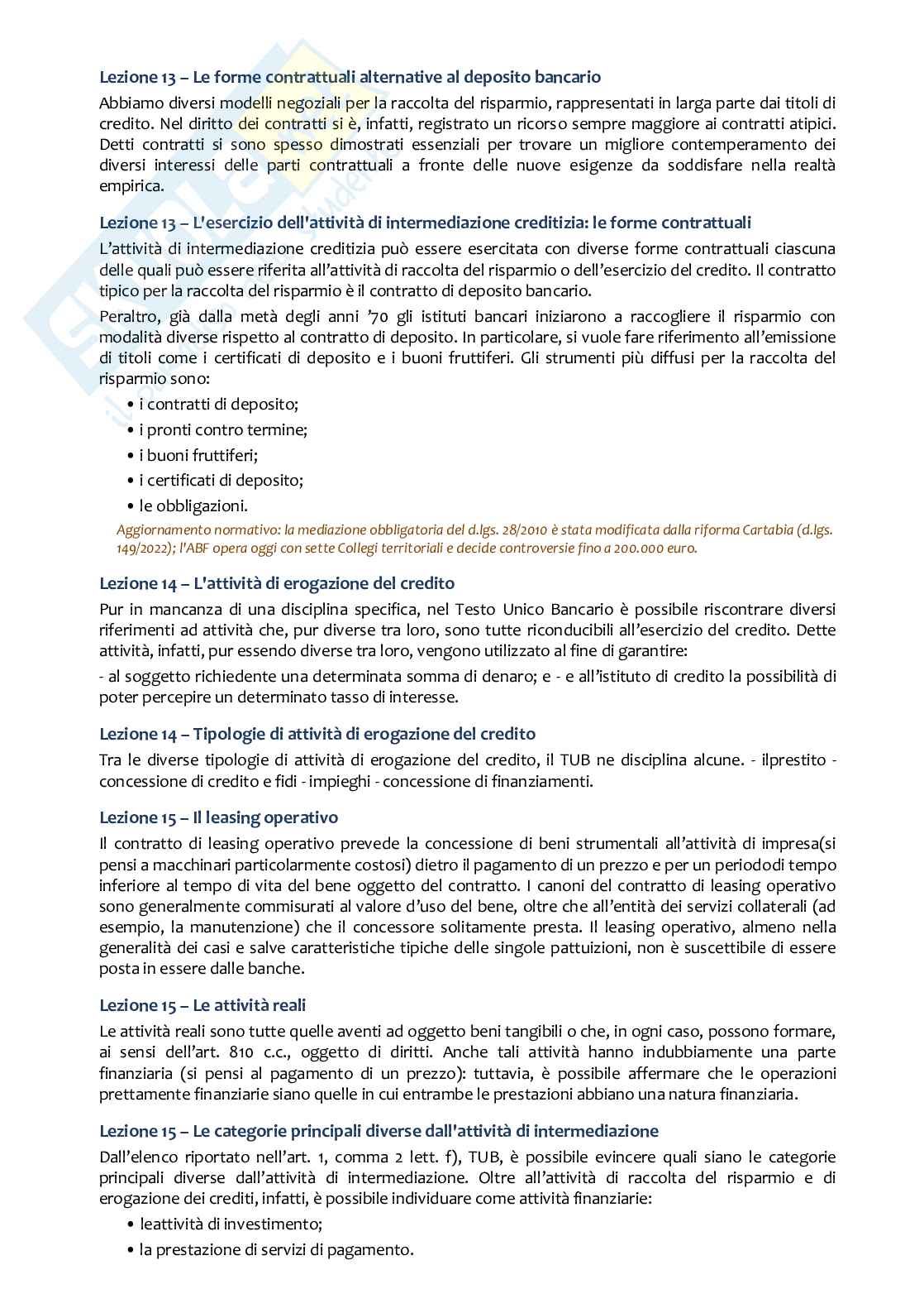 Paniere nuovo completo Diritto bancario 2026, corretto e aggiornato Pag. 31